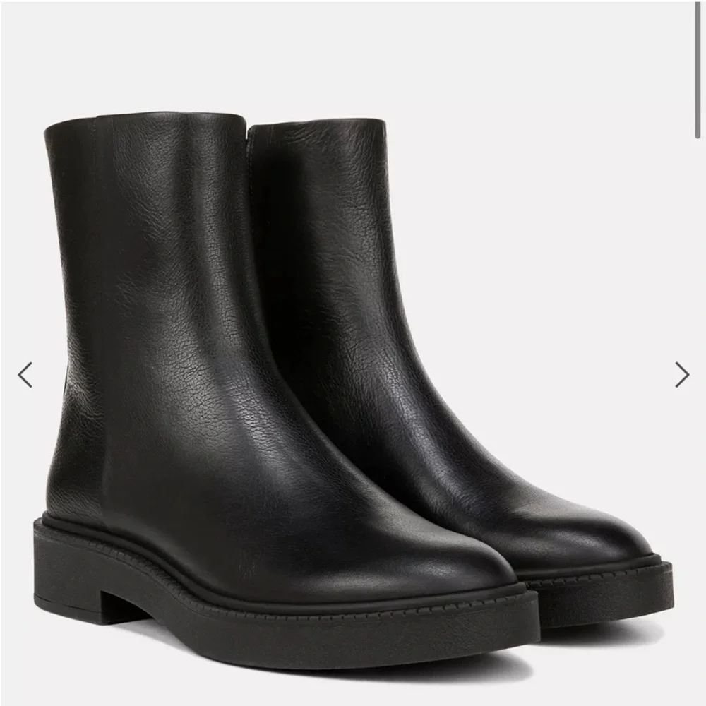 Vince Ankle Boots Kady in Leather Black